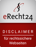 eRecht24 Disclaimer Siegel